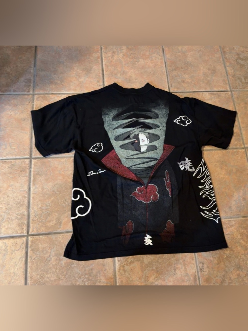 Narut Autaski x Darc Sport Black Graphic Anime-Inspired Short Sleeve Shirt
